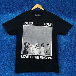 Idles Love is the Fing Tour 2024 TANGK Album Punk Rock Tee M